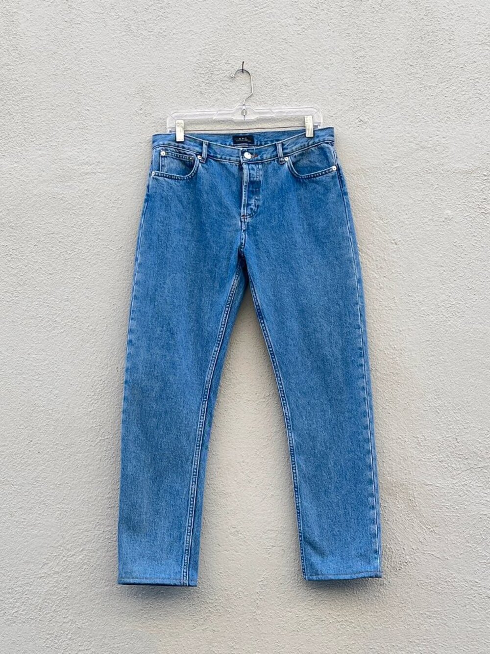 APC Petite New Standard Medium Wash Indigo Blue Denim Jeans Size 31